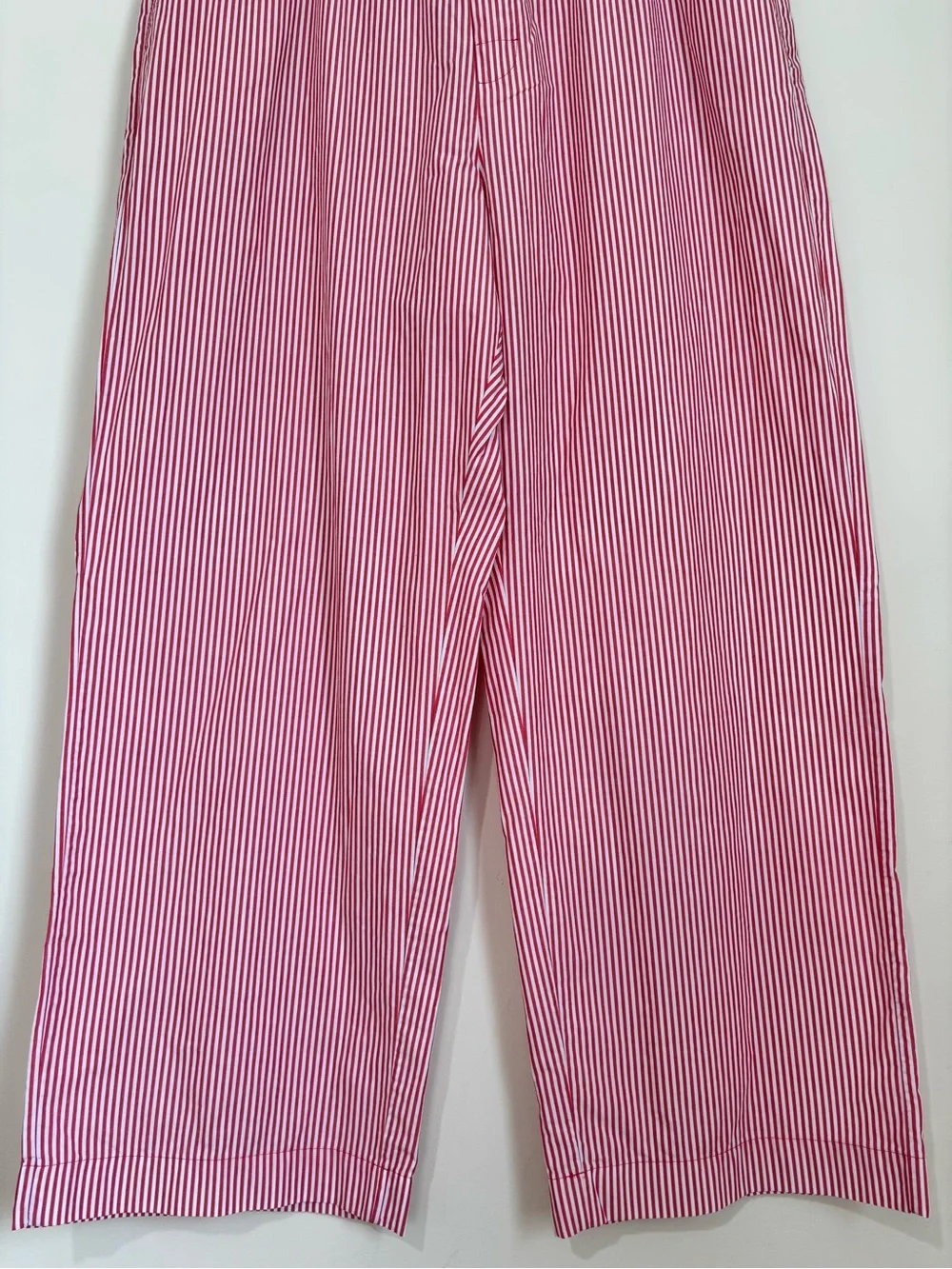 J.Crew Men's XL Red & White Striped Straight Leg Relaxed Pull On Lounge Pants